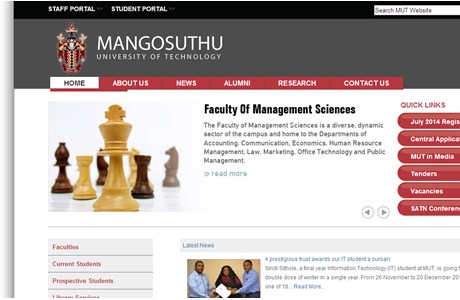 Mangosuthu University of Technology Website