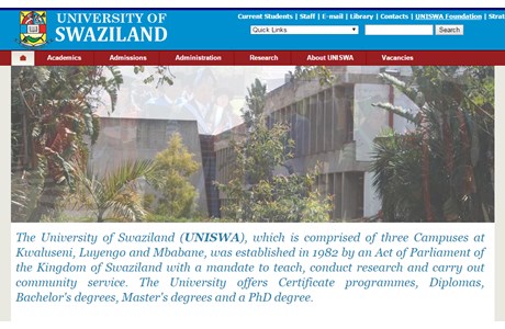 University of Swaziland Website