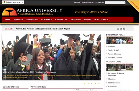 Africa University Website