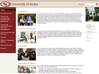 University of Aruba Website