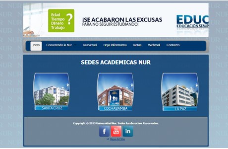 Nur University Website