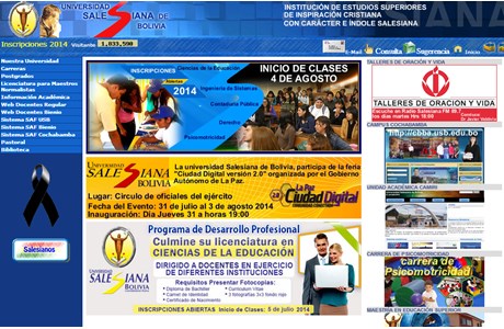 Salesian University of Bolivia, La Paz Website