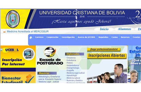 Christian University of Bolivia Website