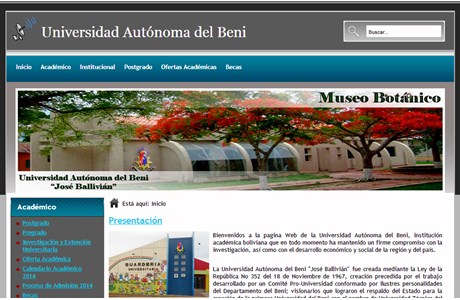 Autonomous University of Beni Website