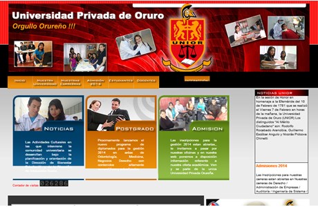 Private University of Oruro Website
