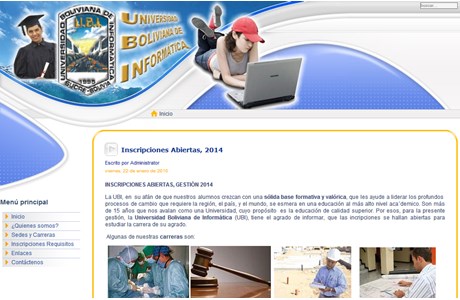 Bolivariana University of Information Technology Website