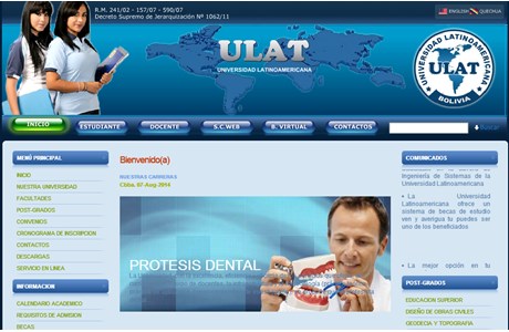 Latinamerican University Website