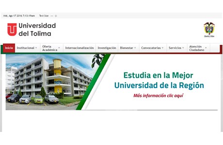 University of Tolima Website