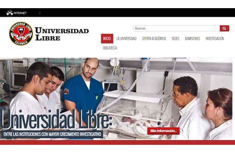 Free University of Colombia Website