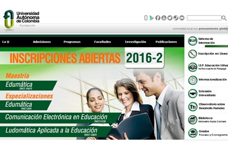 Autonomous University of Colombia Website