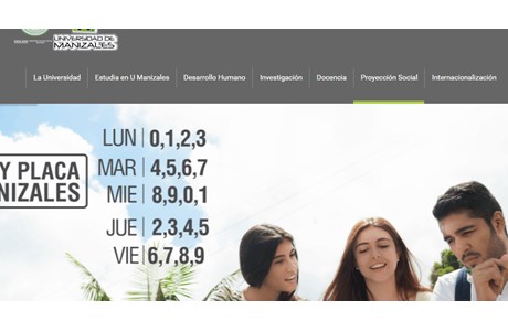 University of Manizales Website