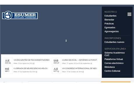 Esumer University Institute Website