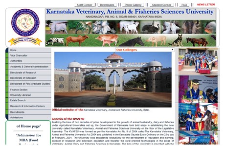 Karnataka Veterinary, Animal and Fisheries Sciences University in India