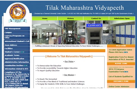 Tilak Maharashtra University Website