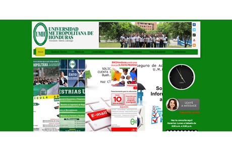 Universidad Metropolitana de Honduras Website