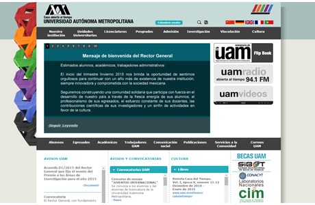 Metropolitan Autonomous University Website