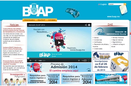 Autonomous University of Puebla Website