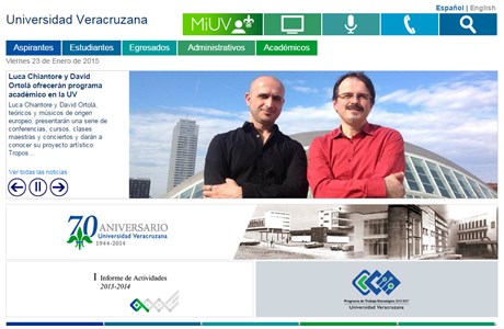University of Veracruz Website