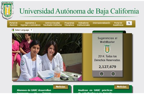 Autonomous University of Baja California Website