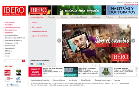 Ibero-American University Website