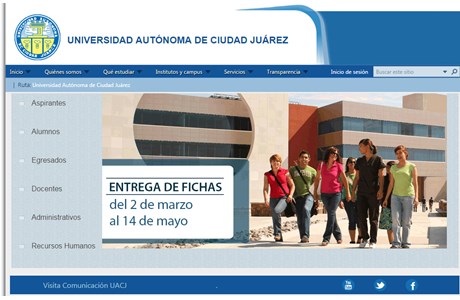 Autonomous University of Ciudad Juárez Website