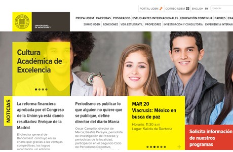 University of Monterrey Website