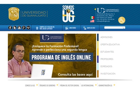 University of Guanajuato Website