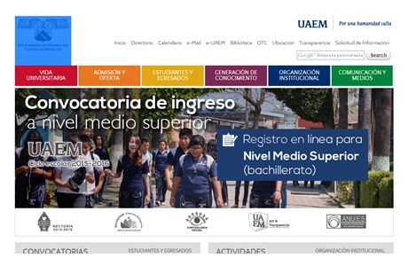 Autonomous University of the State of Morelos Website