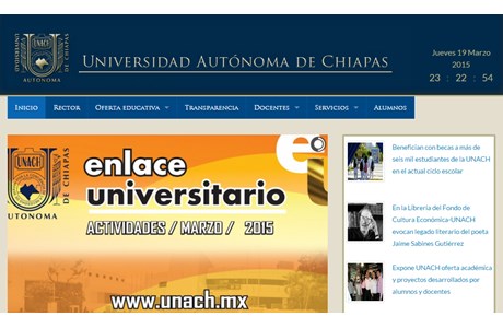 Autonomous University of Chiapas Website