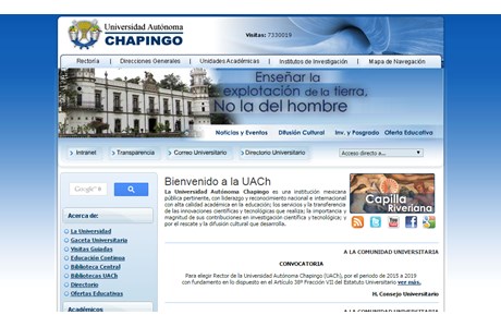 Chapingo Autonomous University Website