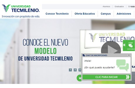 TecMilenio University Website