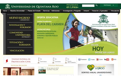 University of Quintana Roo Website