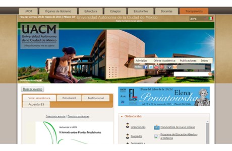 Autonomous University of Mexico City Website