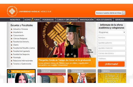 Southern Anáhuac University Website