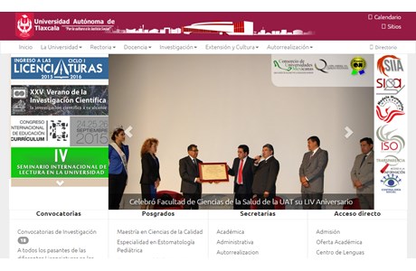 Autonomous University of Tlaxcala Website