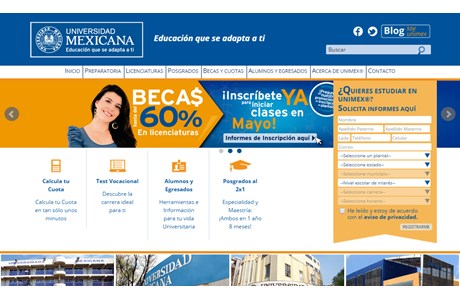Mexicana University Website