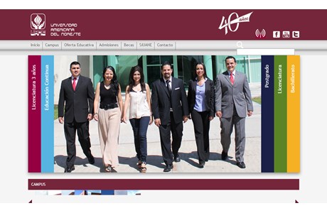 Autonomous University of Noreste Website