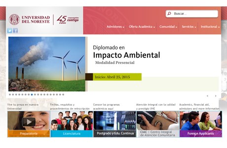 University of the Northeast Website