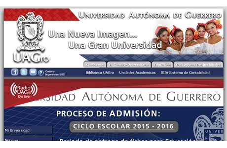Autonomous University of Guerrero Website
