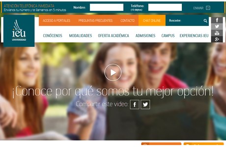 Instituto de Estudios Universitarios A.C. Website