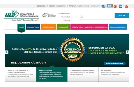 Latinoamericana University Website