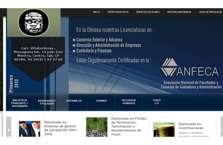 Olmec University Website