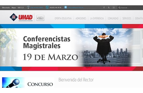 Madero University Website