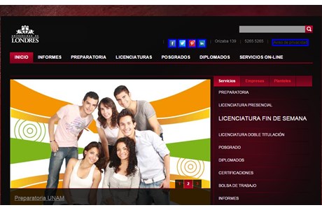 Universidad de Londres A.C. Website