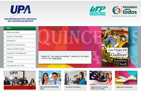 Universidad Politécnica de Aguascalientes Website