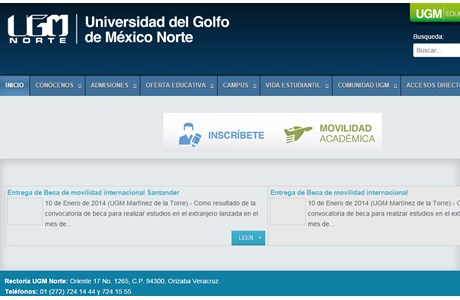 University of the Gulf of Mexico Website