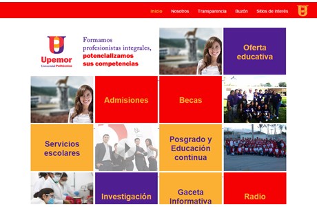Universidad Politécnica del Estado de Morelos Website