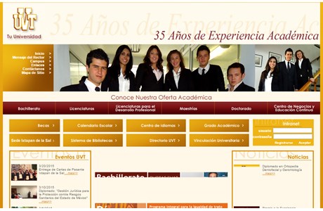 Valle de Toluca University Website