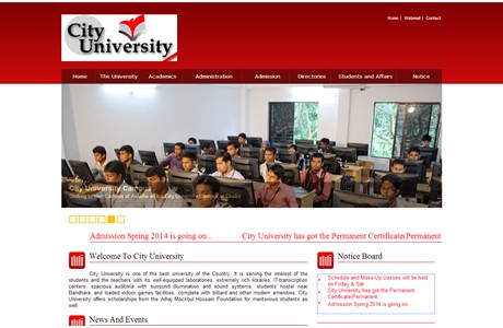City University Website