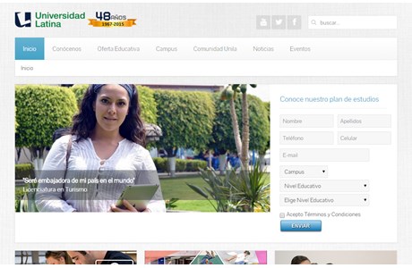 Latin University Website
